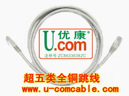 優(yōu)康品牌白色超五類(lèi)跳線 來(lái)自廣州優(yōu)康電子電纜廠的網(wǎng)絡(luò)連接專家